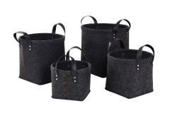 Felt storage baskets, set of 4