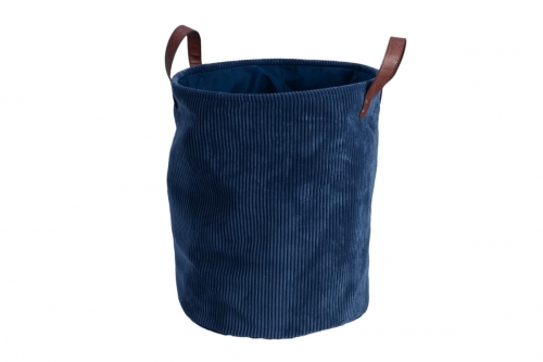 Corduroy laundry basket