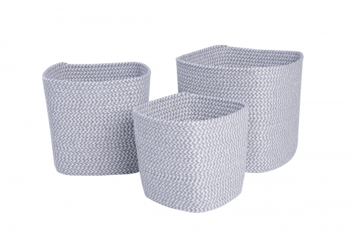 Set of 3 paper storage baskets