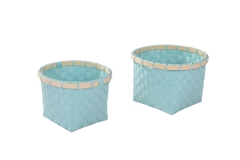 Set of 2 PP storage baskets