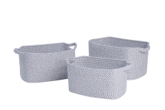 paper storage baskets, set of 3