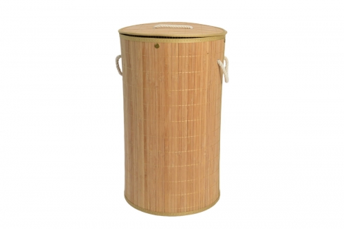 Foldable bamboo basket