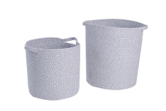 Set of 2 paper storage baskets