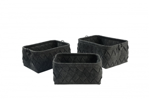 Felt storage baskets