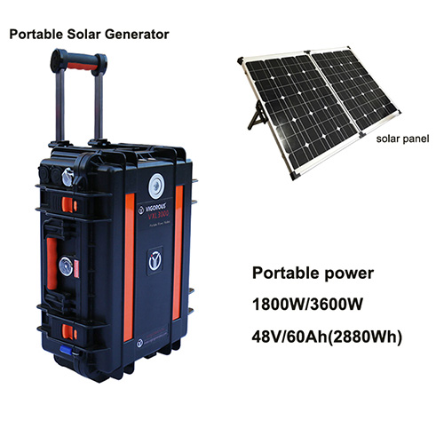 Sistema de energia solar VXL3000 para equipamentos de filme