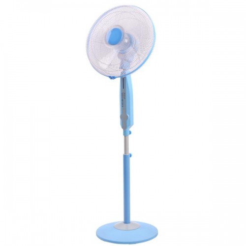 16" Oscillating Slim Pedestal Fan with Remote Control and Timer