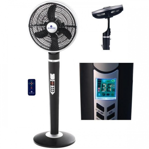 16" Oscillating Pedestal Fan With Remote Control