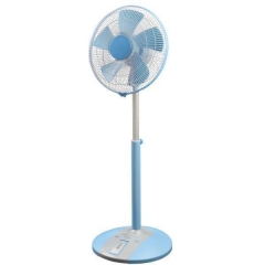 Ventilador de escritorio y pedestal delgado oscilante de 16