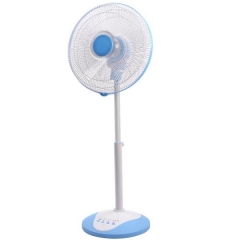 Ventilador de escritorio y pedestal delgado oscilante de 16 