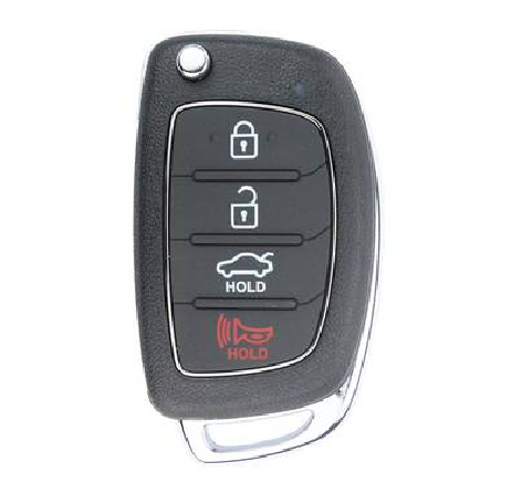 MK140001 3+1 Button Flip Key 433mhz id46 Chip Remote Key for Sonata 2015-2017 95430-C1000