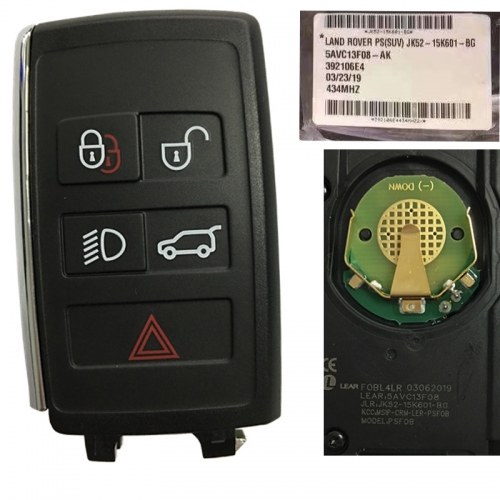 MK260006 4+1 Button Smart Car Key 434mhz for Range Rover JK52-15K601-BG Keyless Go Remote Fob