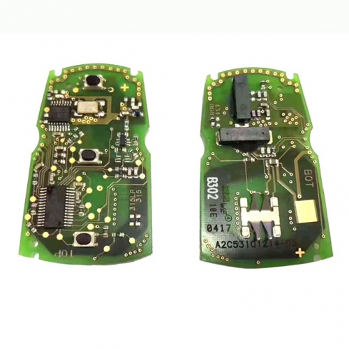 MK110020 Original 3 Buttons Smart Key 868MHz Transponder Circuit Board for BMW E-Series Frequency PCF 7945 Keyless Entry GO PCB