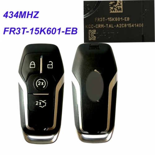 MK160009 4 Button 434mhz Smart Key for Mustang HITAG-Pro FR3T-15K601-EB Keyless Go Proximity Fob
