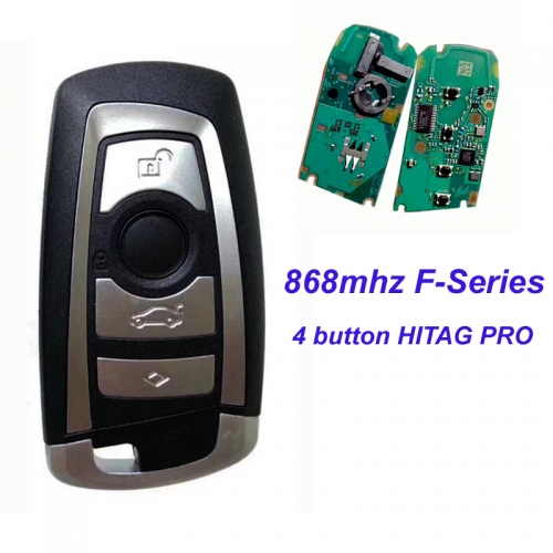 MK110023 868MHz 4 Buttons Smart Key Keyless GO for BMW F-Series EWS 5 Transponder PCF7953 HITAG PRO Auto Car Key