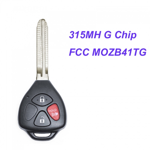 MK190033 3 Button Remote Control Car Key 315mhz Fob for Scion tC 2011 2012 2013  G Chip FCC MOZB41TG