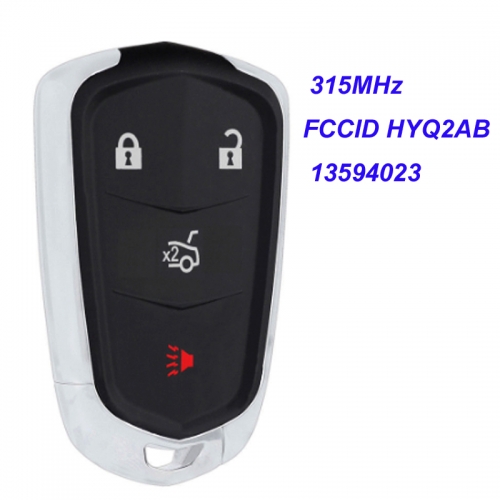 MK340013 315MHz 3+1 Button Smart Remote Control for C-adillac ATS CTS XTS 2015 2016 2017 2018 HYQ2AB 13594023