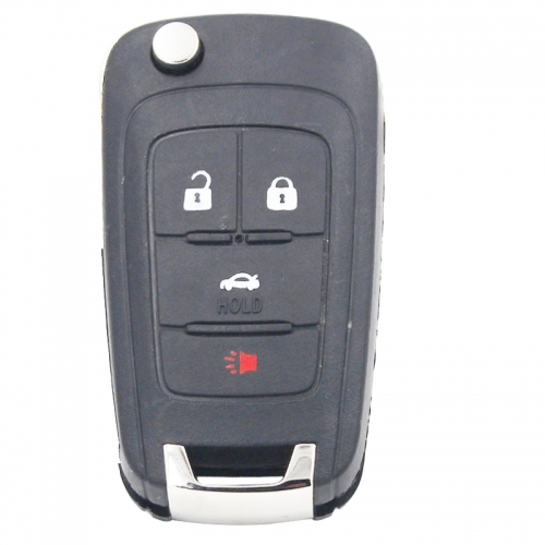 MK280028 3+1 Button 434MHz Remote Flip Key for Chevrolet Aveo Cruze Orlando ID46 Chip Foling Key Fob