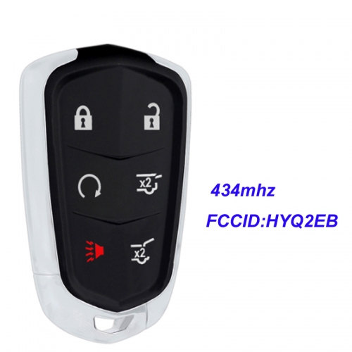 MK340014 434MHz 5+1 Button Remote Car Key for C-adillac Escalade ESV 2015 2016 2017 2018 HYQ2EB Car Key Fob
