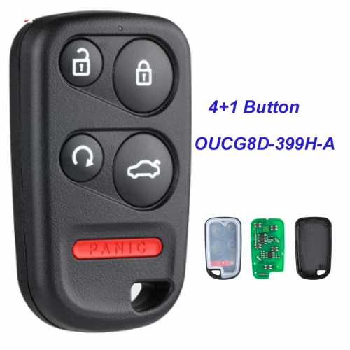 MK180030  5 Button Remote Key Fob for Honda O-dyssey 2005-2010 FCC ID OUCG8D-399H-A Auto Car Key Remote Control
