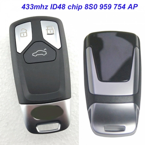 MK090040 Original 3 Button Smart Key 433mhz ID48 Chip For Audi TT  8S0 959 754 AP Proximity Keyless Go Key