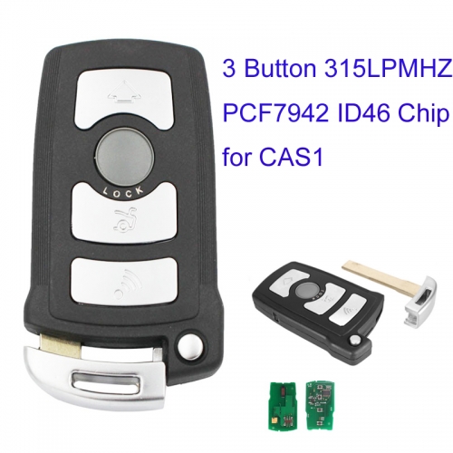 MK110045 3 button Remote Control Smart key 315LPMHZ PCF7942 Chip for BMW 7 SERIES CAS1 Keyless Entry