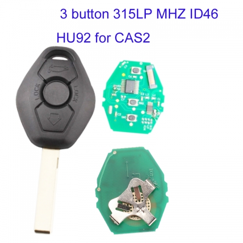 MK110061 3 button 315LP MHZ ID46 chip Remote Key For CAS2 Car Key ID46 PCF7942 Chip