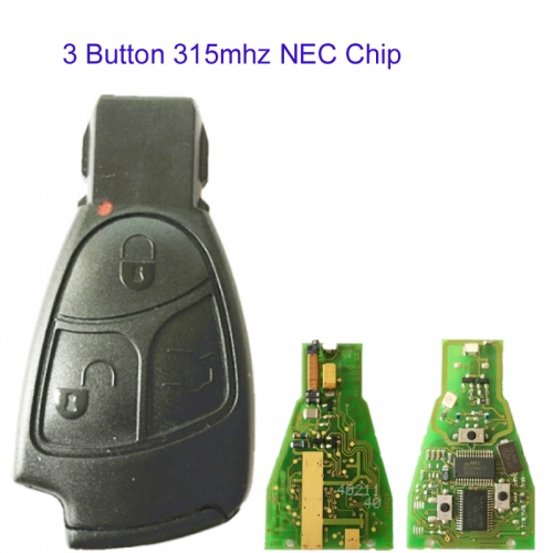 MK100024 3 Button 315MHz With NEC Chip Smart Key for Benz Car Key Fob