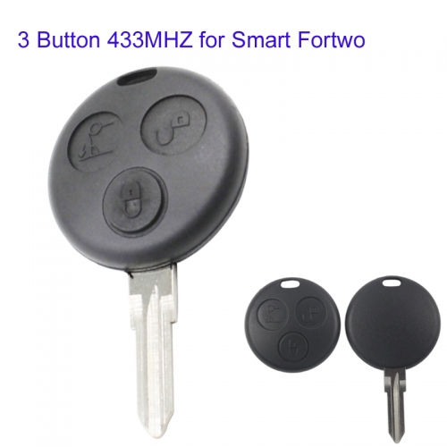MK100028 3 Button 433MHZ Remote Key for Mecerdes Benz Smart Fortwo