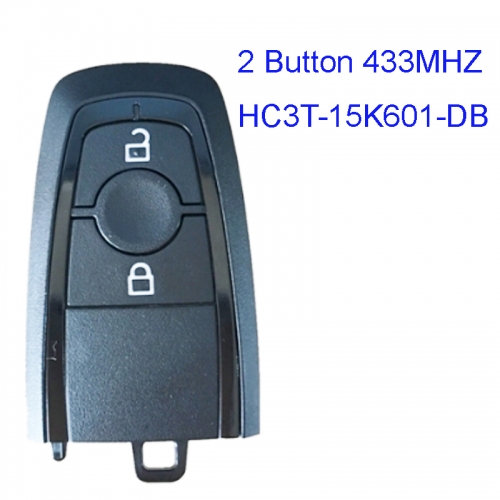 MK160048 433MHZ 2 Button Smart Key for Ford Remote Control Explorer Ranger Proximity Key HITAG PRO Part No HC3T-15K601-DB