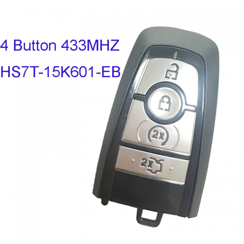 MK160049 433.92MHZ 4 Button Smart Key for Ford Remote Control Proximity Key HITAG PRO Chip Part No HS7T-15K601-EB