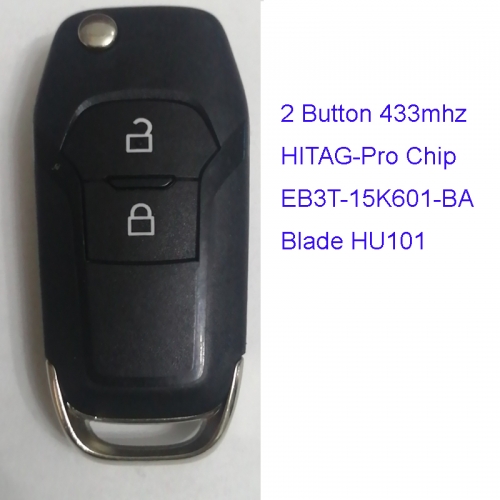 MK160054 433mhz 2 Button Flip Key for Ford Ranger HITAG Pro Chip Part No: EB3T-15K601-BA Remote Key Fob