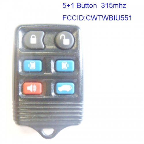 MK160088 5+1 Button 315Mhz Remote Key for Ford Freestar Montego CWTWBIU551 CWTWB1U551 Remote Key Fob