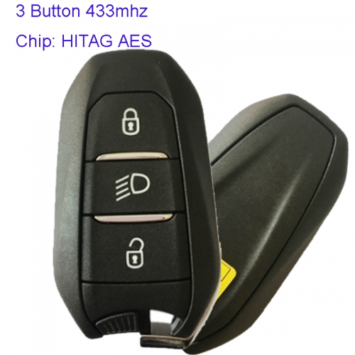 MK250015 Original 3 Buttons 433 Mhz Smart Remote Key For C-itroen HITAG AES Chip 98169511ZD Keyless Go Key