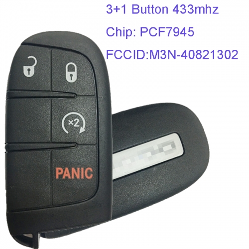 MK310032  Original 3+1 Button 434MHZ Smart Remote Key for DODGE M3N-40821302 PCF7945 Chip Remote Car Key