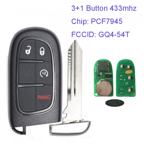 MK310036 Original 3+1 Button 434MHZ Smart Remote Key for Dodge RAM GQ4-54T PCF7945 Chip Remote Car Key