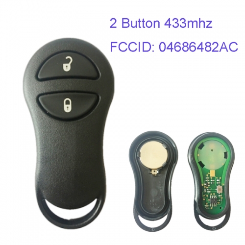 MK320028 2 Button 433mhz Remote Control for C-hrysler Jeep FCC ID 04686482AC Auto Car Key Fob