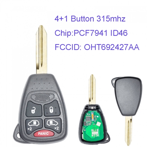 MK320032 4+1 Button 315Mhz Remote Control for C-hrysler DODGE Jeep FCC ID OHT692427AA Auto Car Key Fob