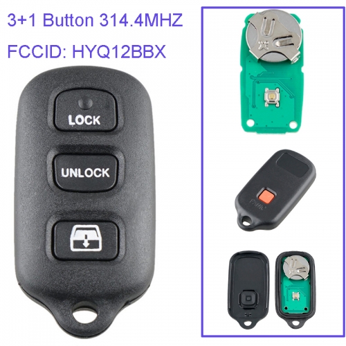 MK190045 3+1 Button 314.4MHZ Remote Key Control for T-oyota Sequoia 2001-2008  FCC ID HYQ12BBX HYQ1512P