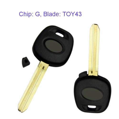 MK190055 Head Key for T-oyota with G Transponder Key Replacement TOY43 Blade