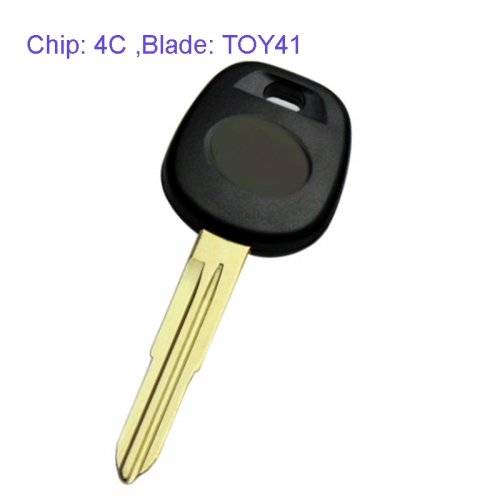 MK190056 Head Key for T-oyota with 4C Transponder Key Replacement TOY41 Blade