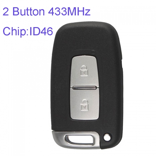 MK140022 2 Button 433MHz Smart Key with id46 Chip for H-yundai Auto Car Key Remote Fob