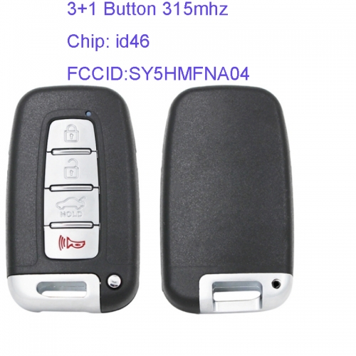 MK140016  3+1 Button 315mhz Remote Control for H-yundai Tucson Elantra Genesis Kia Rio FCC SY5HMFNA04 With ID46 chip