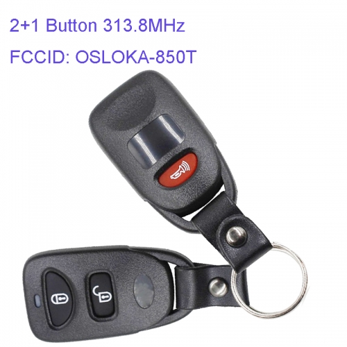 MK140018 2+1 Button 313.8MHz Remote Control for 2010-2015 H-yundai Tucson OSLOKA-850T Car Key Fob
