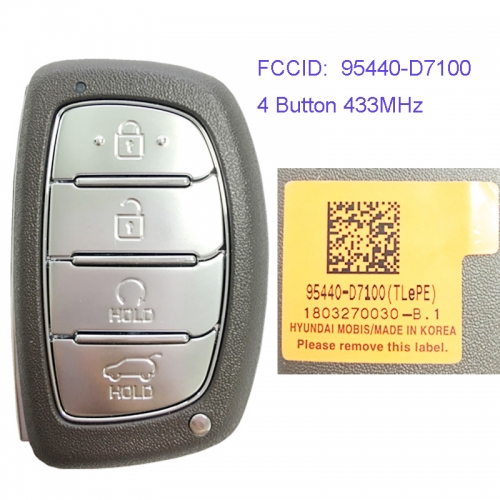 MK140103 4 Button 433MHz Smart Key for H-yundai Tucson 2019 Car Key Fob Remote 95440-D7100