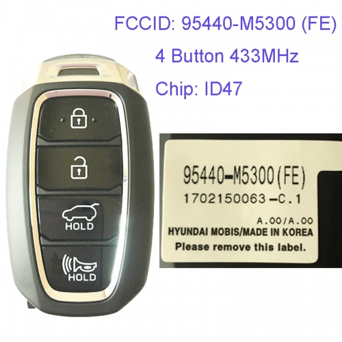MK140112 4 Button 433MHz Smart Key for H-yundai Car Key Fob 95440-M5300 (FE) Remote Keyless Go