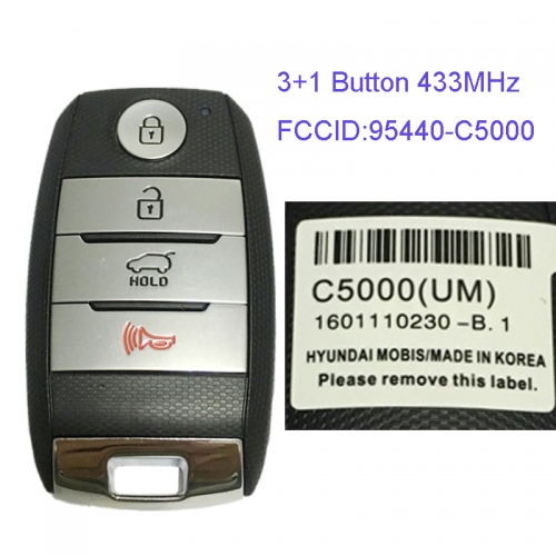 MK130079 3+1 Button 433MHz Smart Key for Kia Sorento 2015 95440-C5000 Car Key Fob Keyless Go