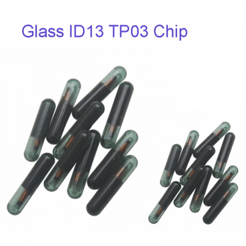 FC300045 Blank key Glass ID13 TP03 Chip Transponder for Car Key Chip Replacement