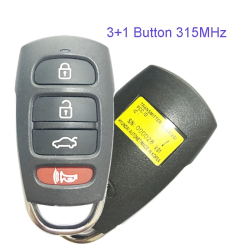 MK130100 3+1 Button 315MHz Remote Car Key for KIA Remote Key Fob