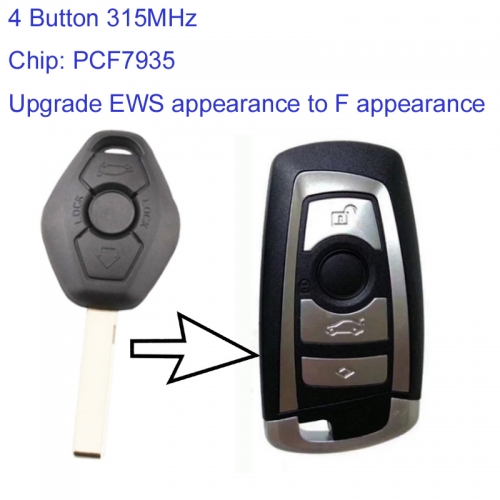 MK110086 4 Button 315MHz Remote Control for BMW EWS 3 5 7 X5 Series Upgrading