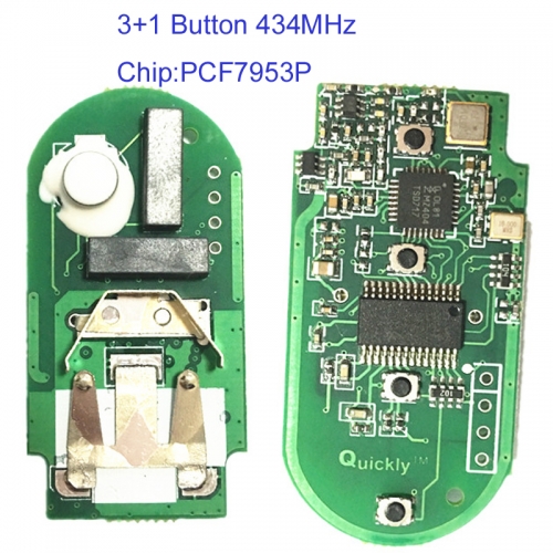 MK110083 3+1 Button 434MHz Smart Key PCB Panel for BMW CAS4 FEM PCF7953P Chip Korea Market PCB